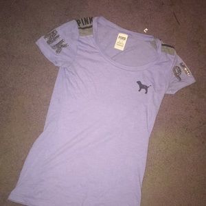 Purple shirt from pink